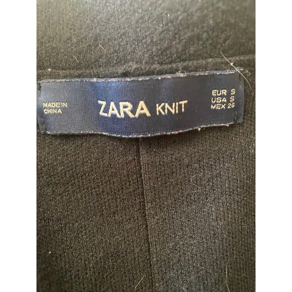 Zara Knit black and white trim cardigan size small - Picture 6 of 7
